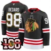 Men’s Chicago Blackhawks 100th Anniversary Premium Jersey – All Stitched