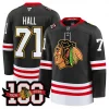Men’s Chicago Blackhawks 100th Anniversary Premium Jersey – All Stitched