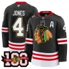 Men’s Chicago Blackhawks 100th Anniversary Premium Jersey – All Stitched