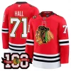 Men’s Chicago Blackhawks 100th Anniversary Premium Jersey – All Stitched