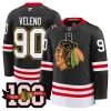 Men’s Chicago Blackhawks 100th Anniversary Premium Jersey – All Stitched