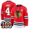 Men’s Chicago Blackhawks 100th Anniversary Premium Jersey – All Stitched