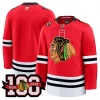 Men’s Chicago Blackhawks 100th Anniversary Premium Jersey – All Stitched