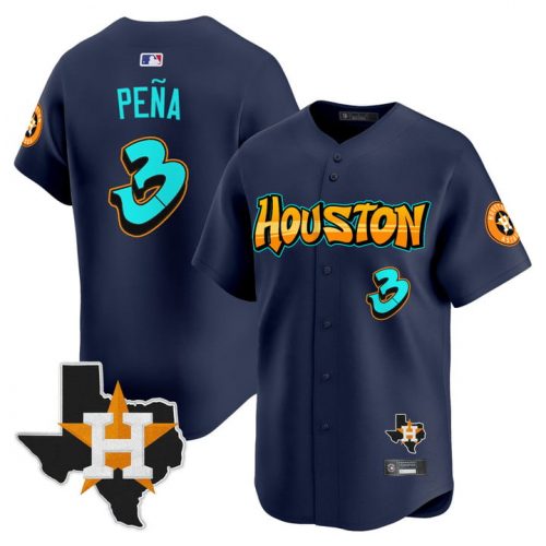 Men’s Houston Astros ‘Graffiti H-Town Edition’ Vapor Premier Limited Jersey – All Stitched