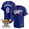 Men’s Los Angeles Dodgers x One Piece 2025 Vapor Premier Limited Jersey – Stitched
