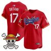 Men’s Los Angeles Dodgers x One Piece 2025 Vapor Premier Limited Jersey – Stitched