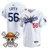 Men’s Los Angeles Dodgers x One Piece 2025 Vapor Premier Limited Jersey – Stitched