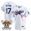 Men’s Los Angeles Dodgers x One Piece 2025 Vapor Premier Limited Jersey – Stitched