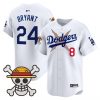 Men’s Los Angeles Dodgers x One Piece 2025 Vapor Premier Limited Jersey – Stitched