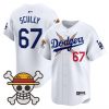 Men’s Los Angeles Dodgers x One Piece 2025 Vapor Premier Limited Jersey – Stitched