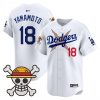 Men’s Los Angeles Dodgers x One Piece 2025 Vapor Premier Limited Jersey – Stitched