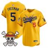 Men’s Los Angeles Dodgers x One Piece 2025 Vapor Premier Limited Jersey – Stitched