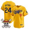 Men’s Los Angeles Dodgers x One Piece 2025 Vapor Premier Limited Jersey – Stitched