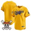 Men’s Los Angeles Dodgers x One Piece 2025 Vapor Premier Limited Jersey – Stitched