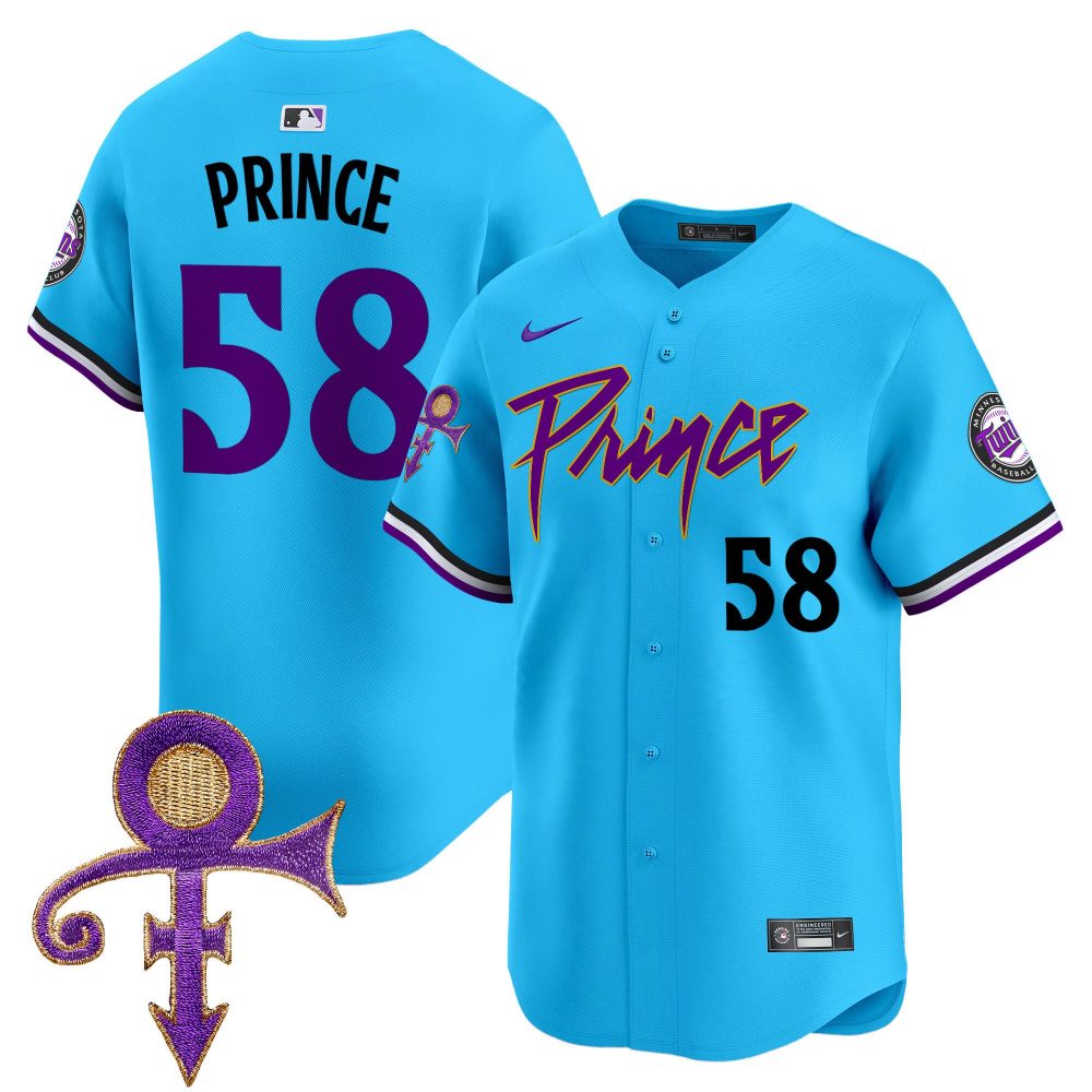 Men’s Minnesota Twins Prince Patch Vapor Premier Limited Jersey – All Stitched
