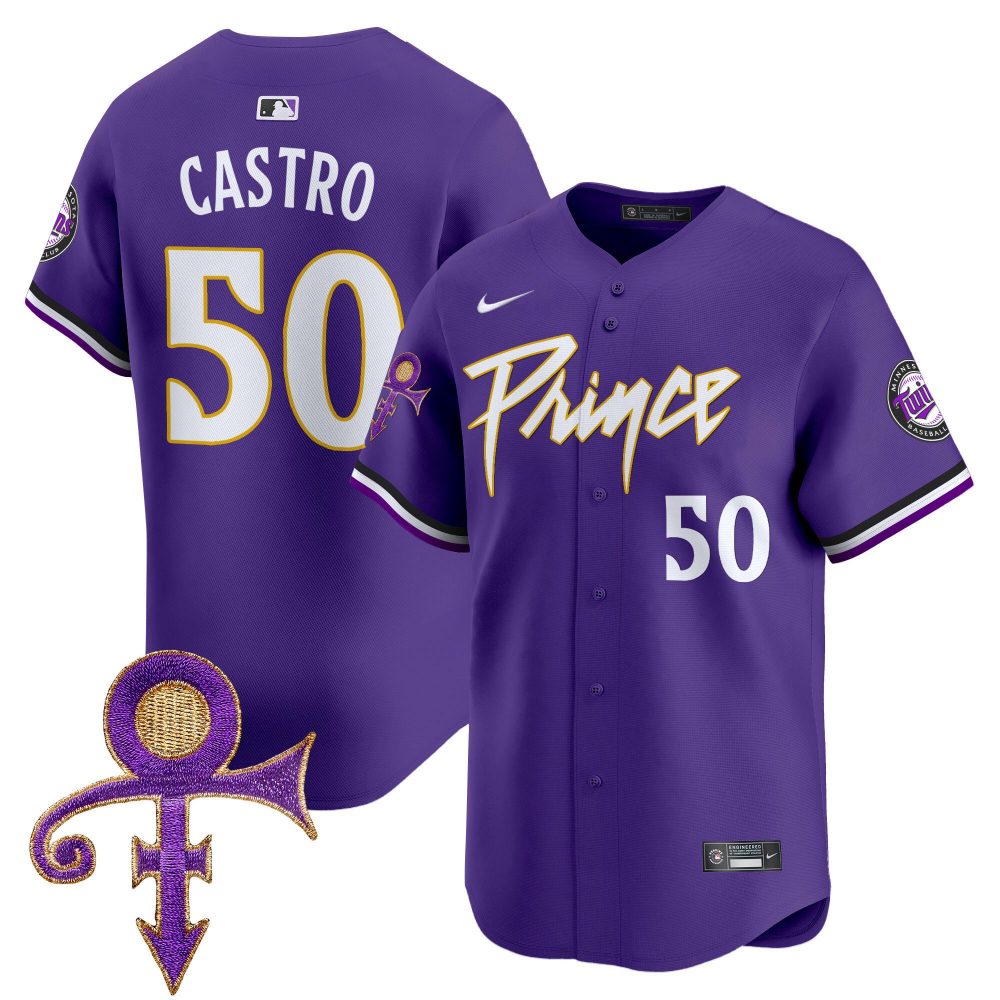 Men’s Minnesota Twins Prince Patch Vapor Premier Limited Jersey – All Stitched