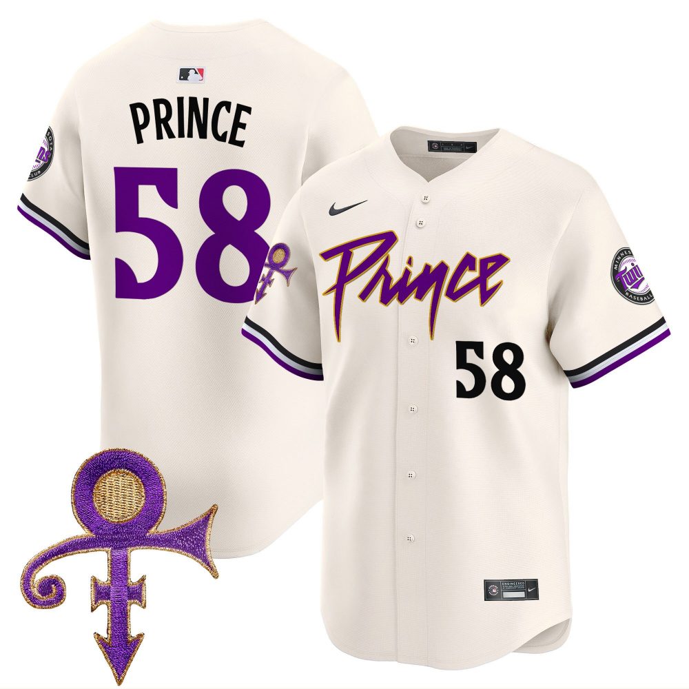Men’s Minnesota Twins Prince Patch Vapor Premier Limited Jersey – All Stitched