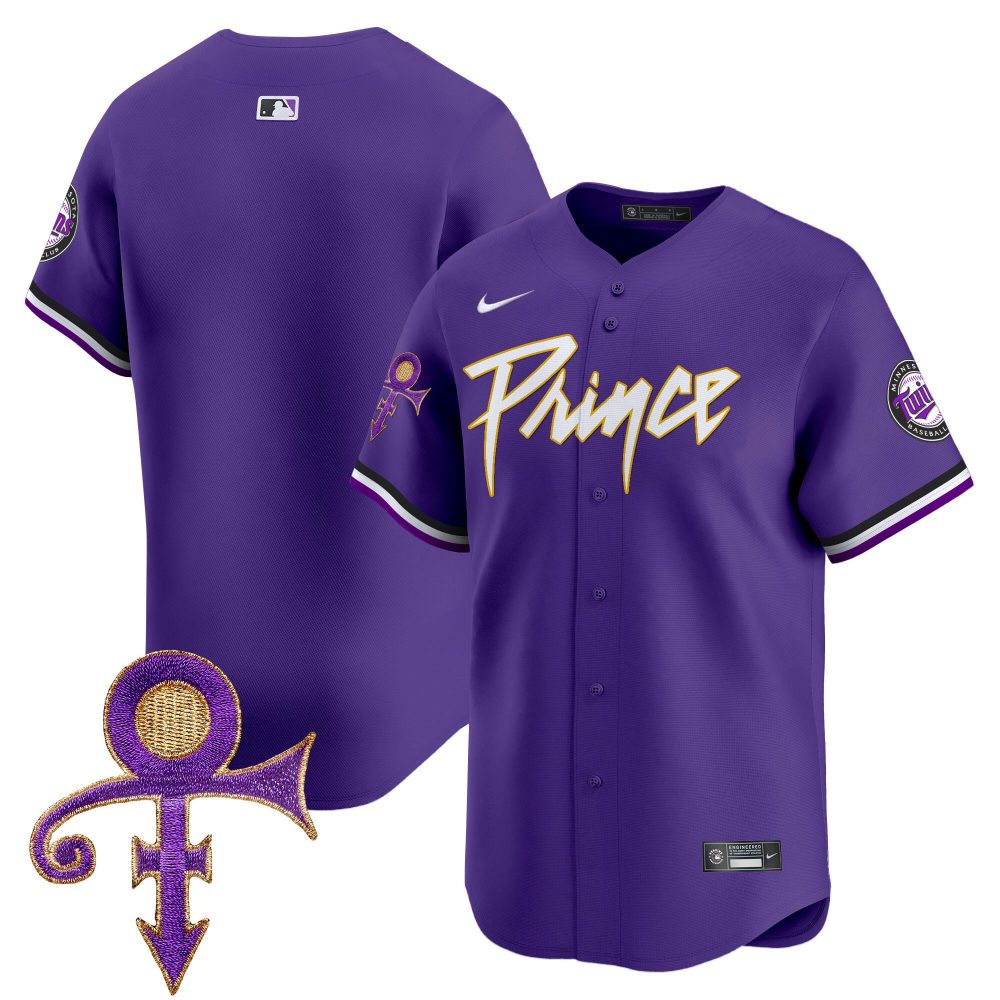 Men’s Minnesota Twins Prince Patch Vapor Premier Limited Jersey – All Stitched