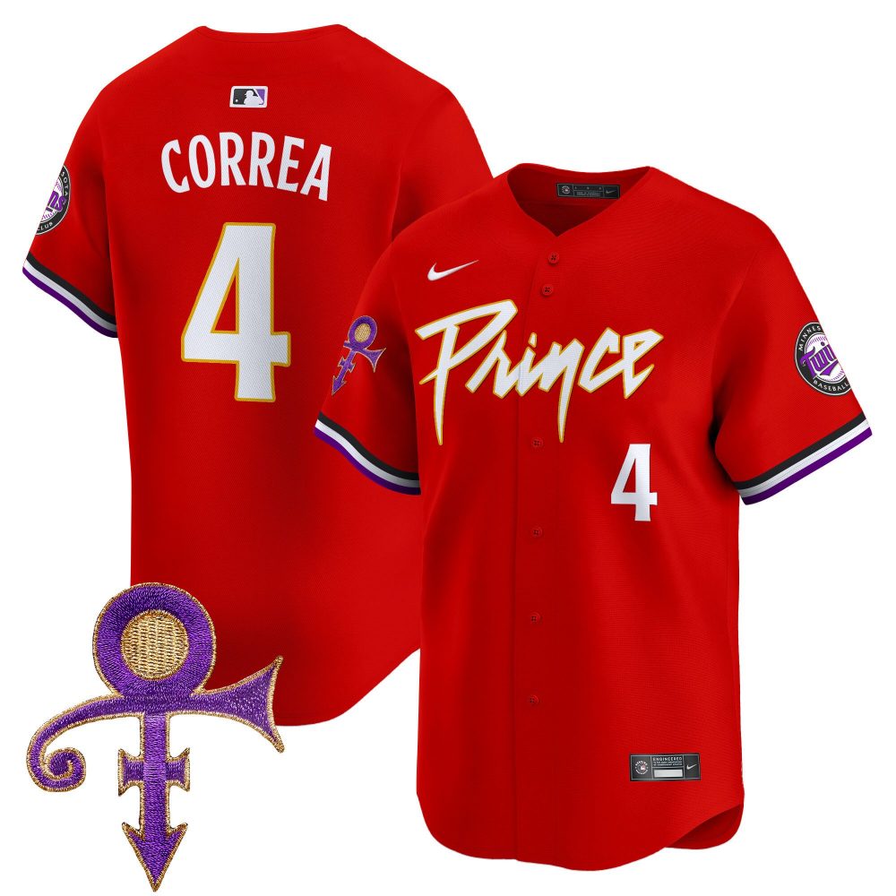 Men’s Minnesota Twins Prince Patch Vapor Premier Limited Jersey – All Stitched