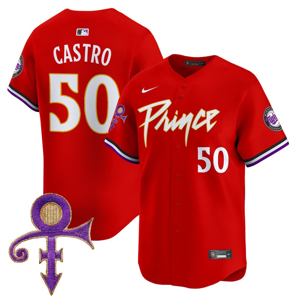 Men’s Minnesota Twins Prince Patch Vapor Premier Limited Jersey – All Stitched
