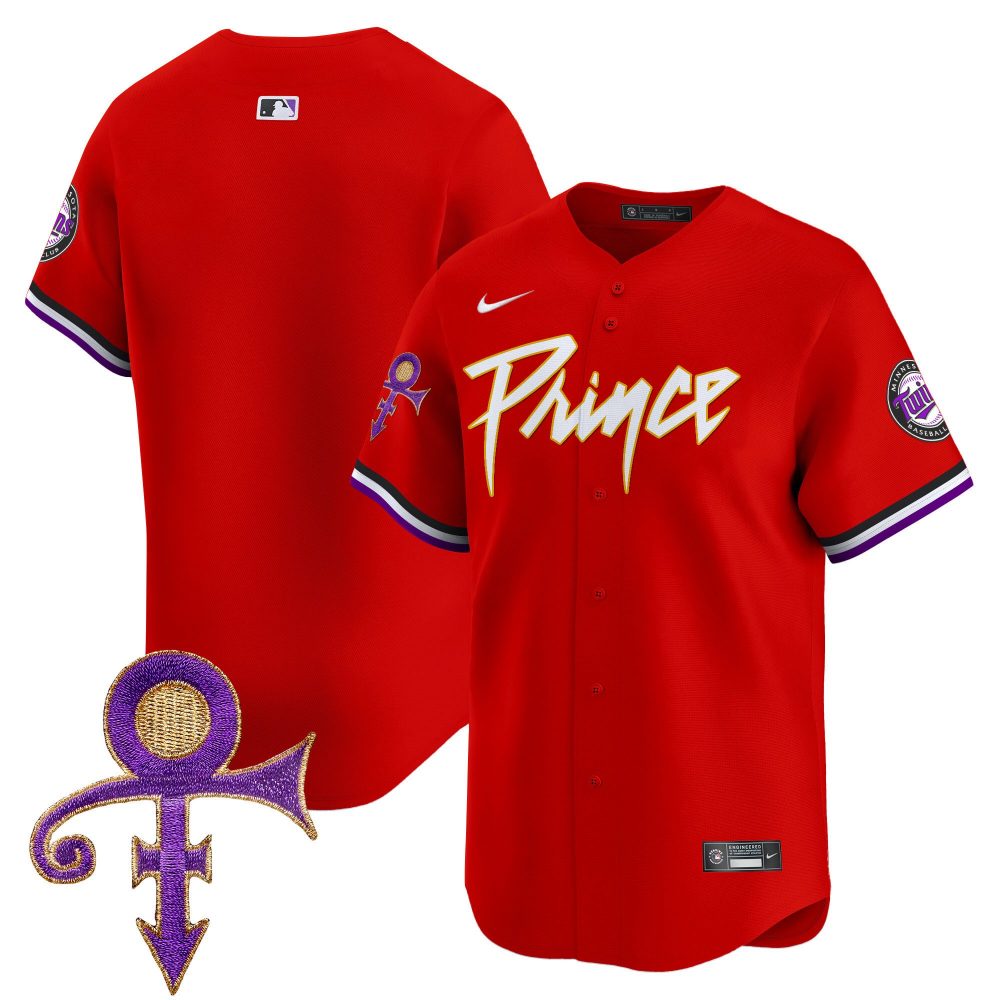 Men’s Minnesota Twins Prince Patch Vapor Premier Limited Jersey – All Stitched