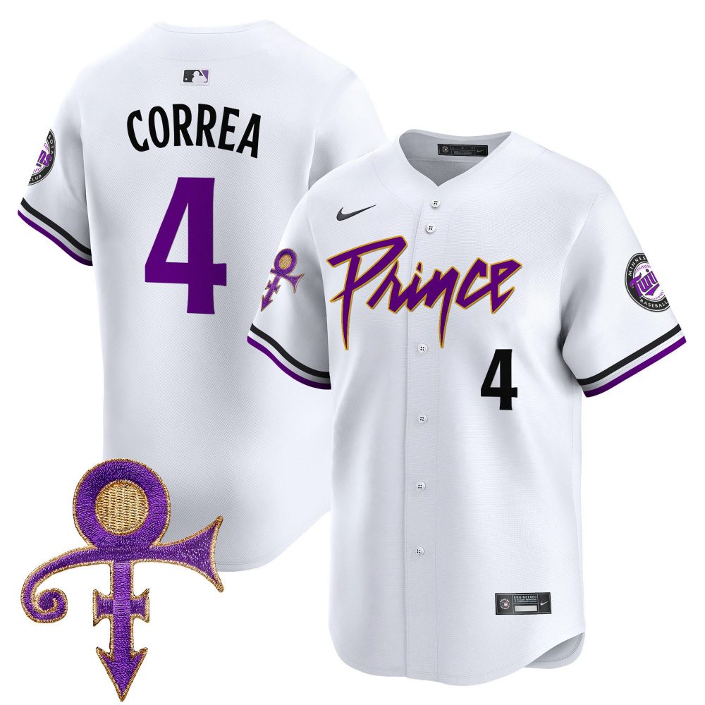 Men’s Minnesota Twins Prince Patch Vapor Premier Limited Jersey – All Stitched