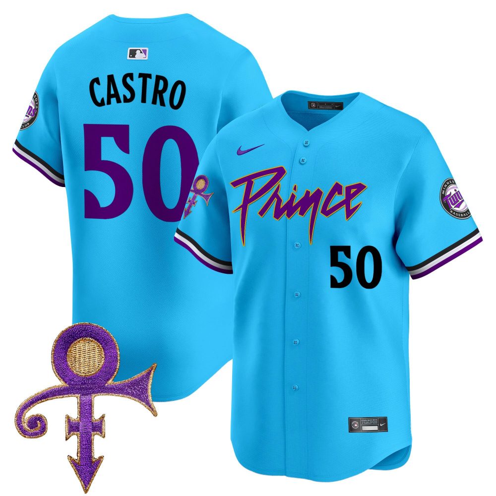 Men’s Minnesota Twins Prince Patch Vapor Premier Limited Jersey – All Stitched