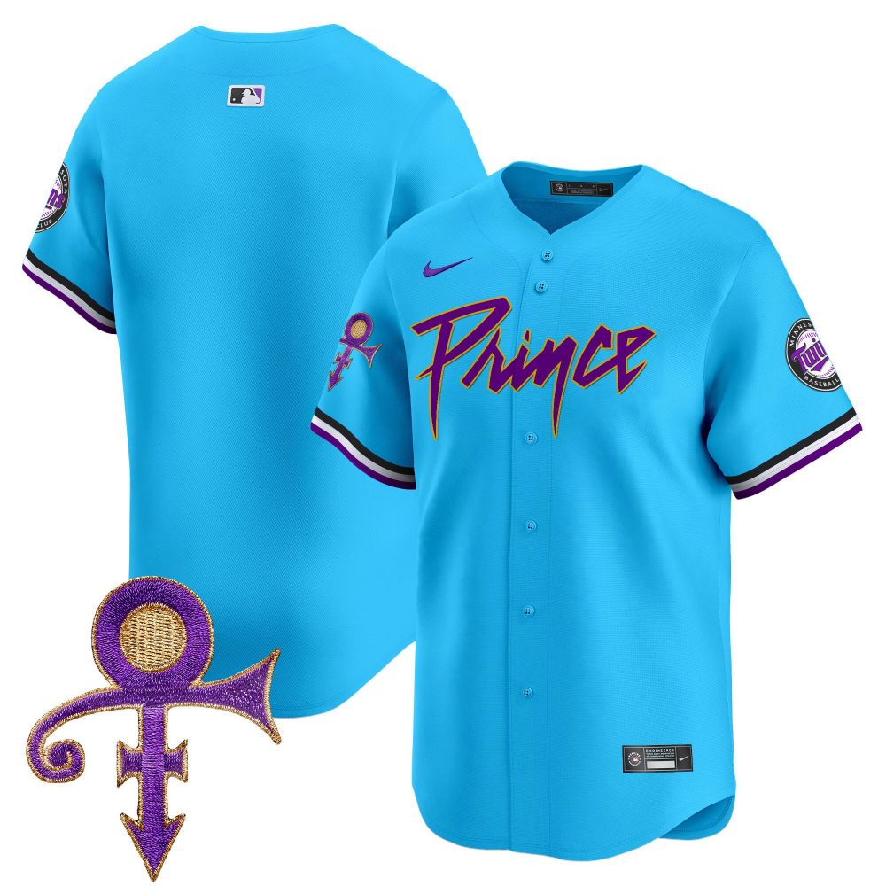 Men’s Minnesota Twins Prince Patch Vapor Premier Limited Jersey – All Stitched