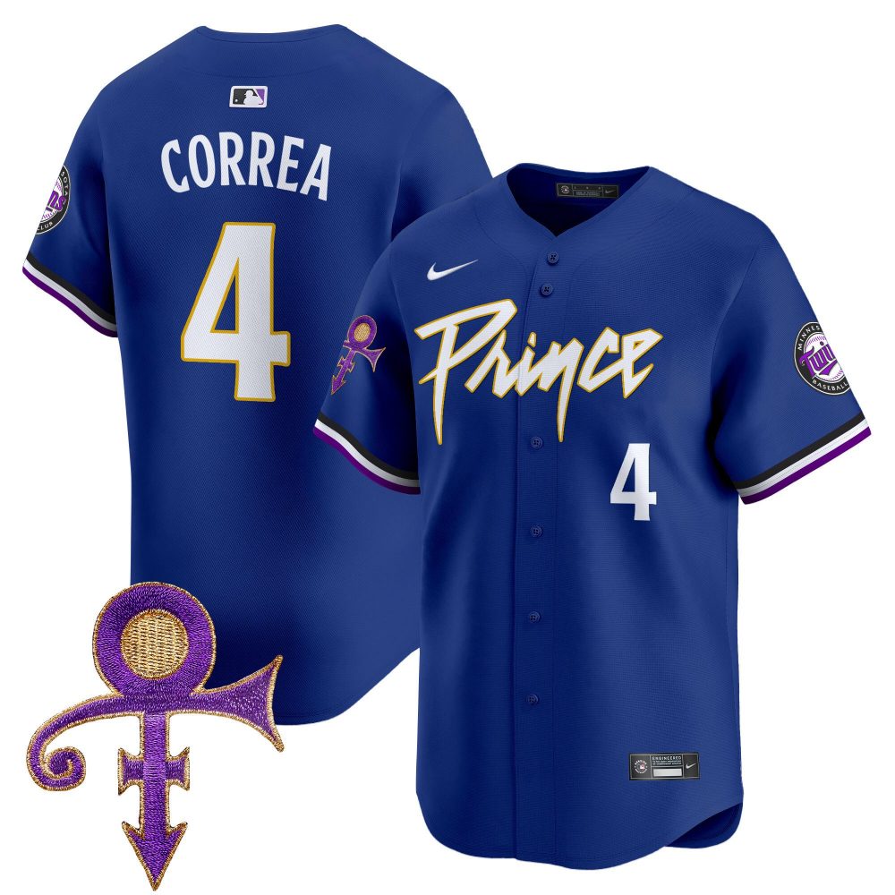Men’s Minnesota Twins Prince Patch Vapor Premier Limited Jersey – All Stitched