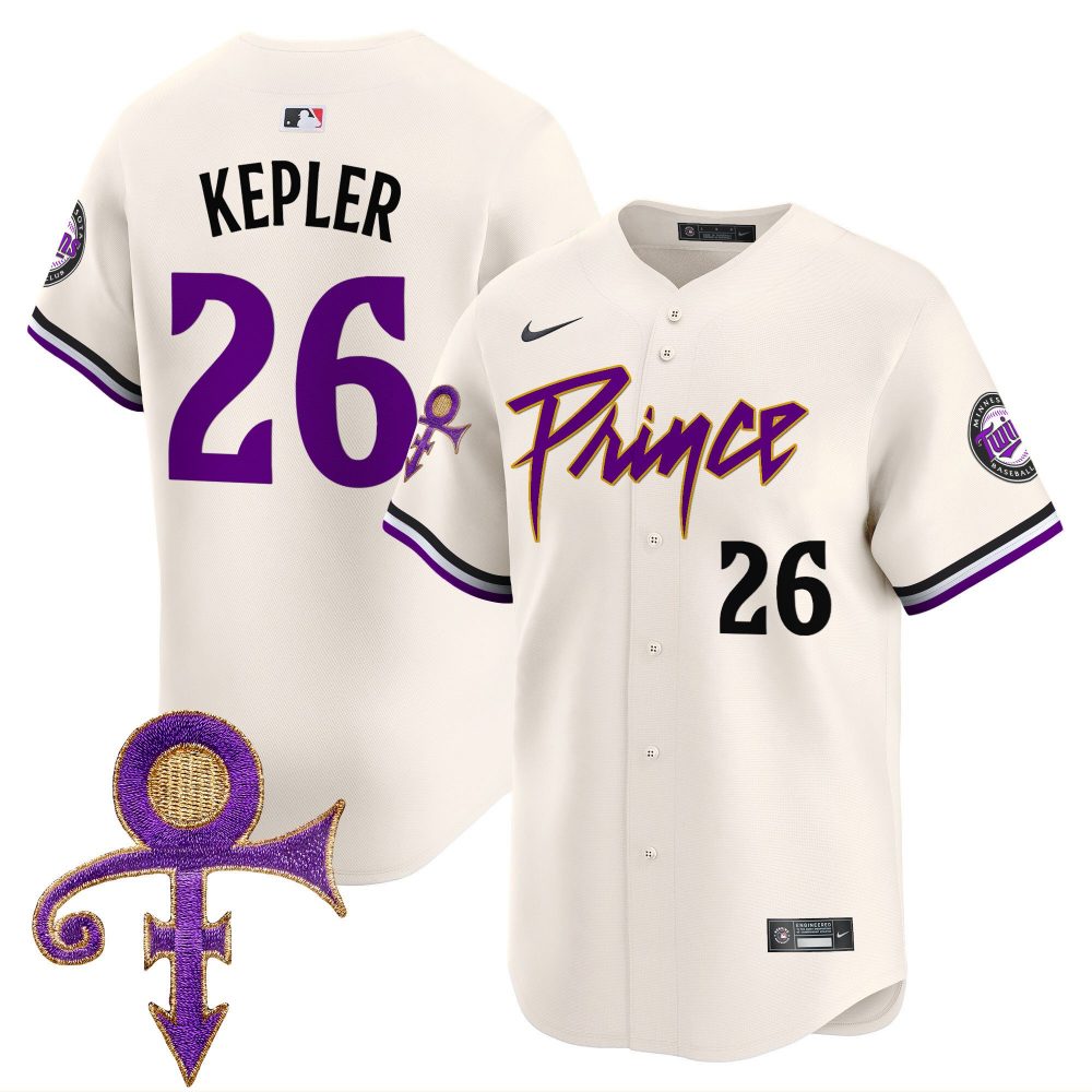 Men’s Minnesota Twins Prince Patch Vapor Premier Limited Jersey – All Stitched