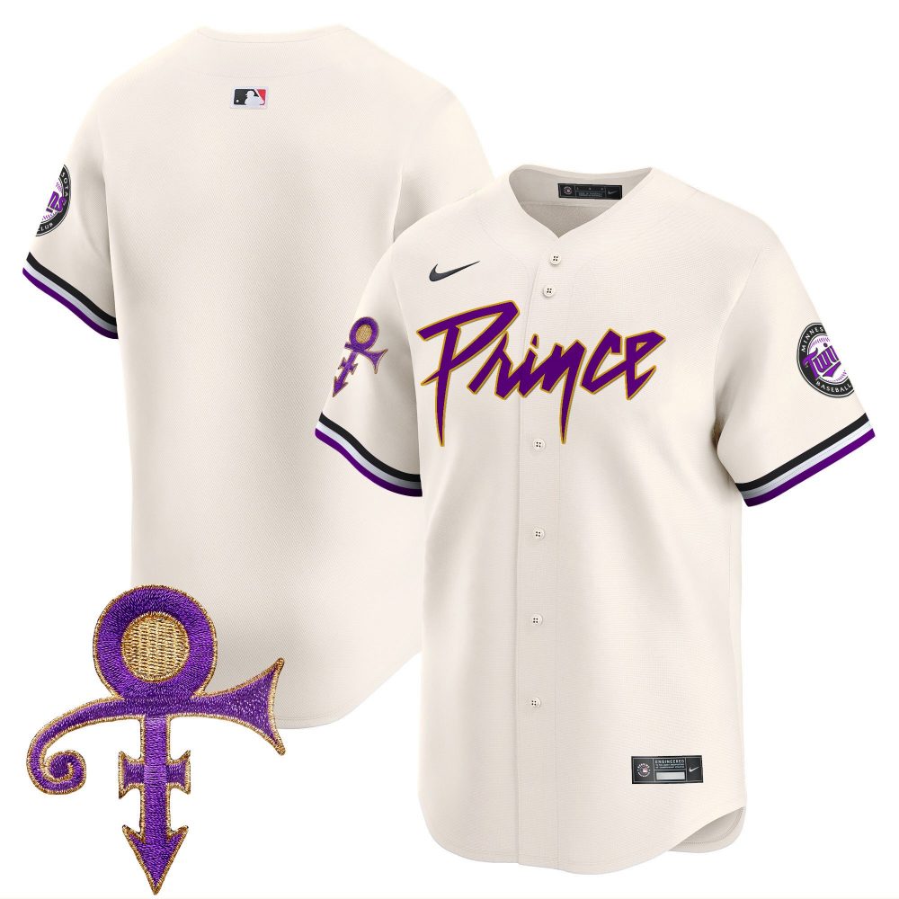 Men’s Minnesota Twins Prince Patch Vapor Premier Limited Jersey – All Stitched