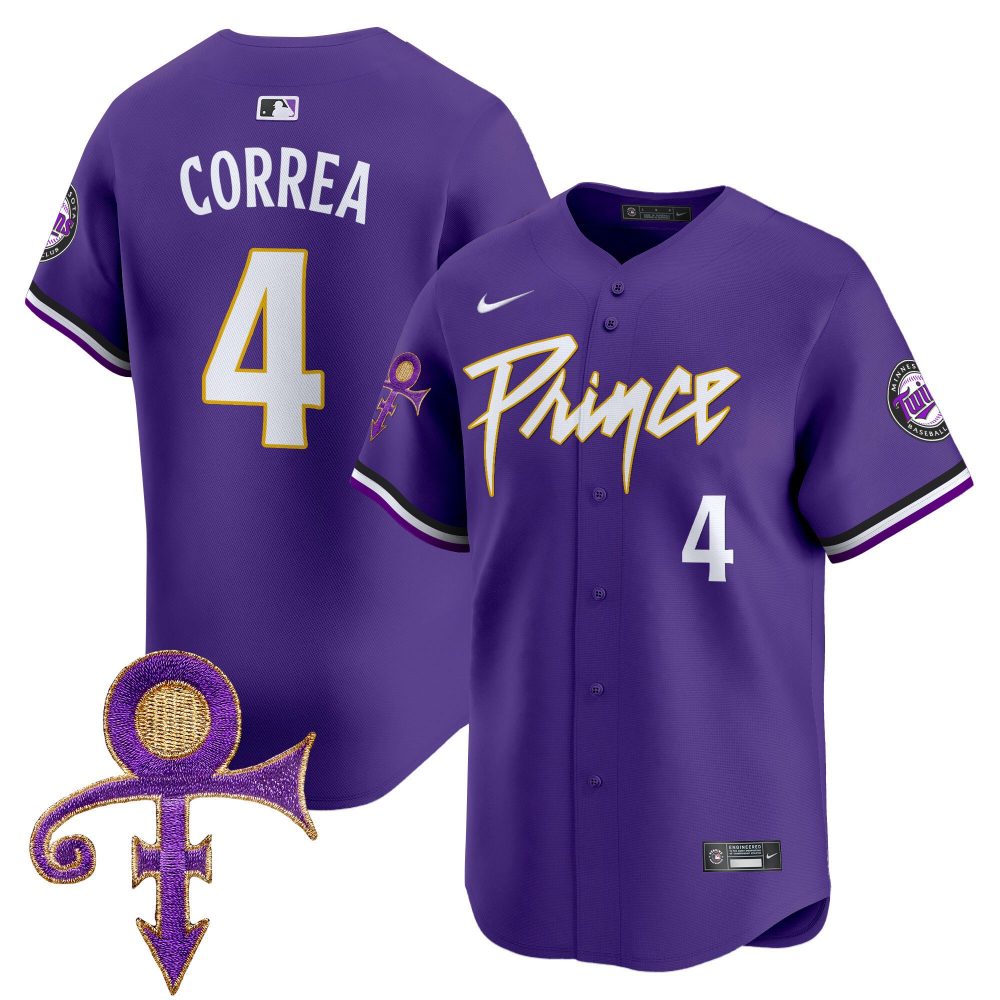 Men’s Minnesota Twins Prince Patch Vapor Premier Limited Jersey – All Stitched
