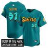 Men’s Seattle Mariners ‘Graffiti Emerald Drop Edition’ Vapor Premier Limited Jersey – All Stitched