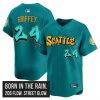 Men’s Seattle Mariners ‘Graffiti Emerald Drop Edition’ Vapor Premier Limited Jersey – All Stitched
