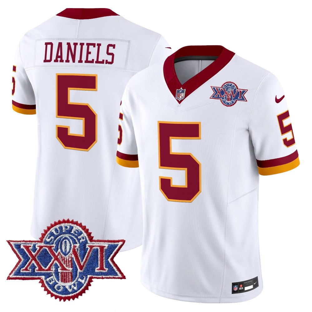 Washington Commanders Throwback 1992 Super Bowl XXVI Patch Vapor Limited Jersey – All Stitched
