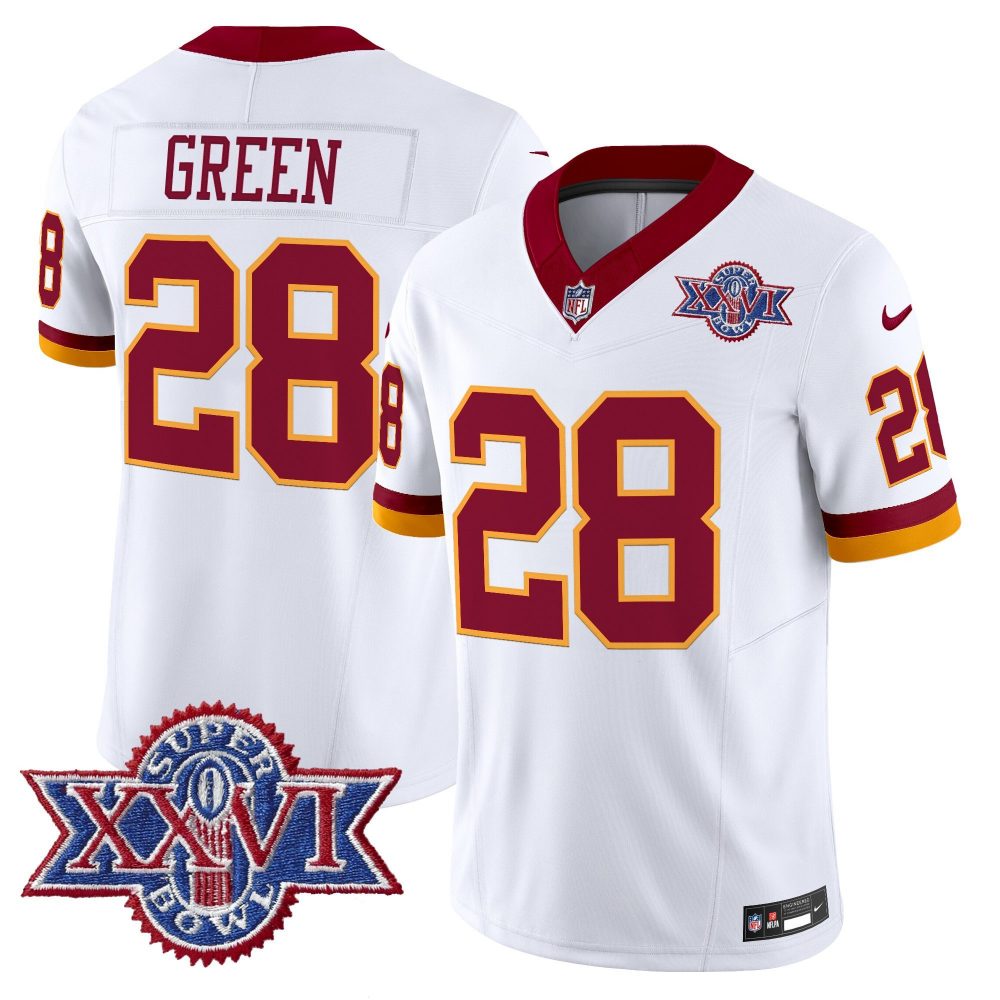 Washington Commanders Throwback 1992 Super Bowl XXVI Patch Vapor Limited Jersey – All Stitched