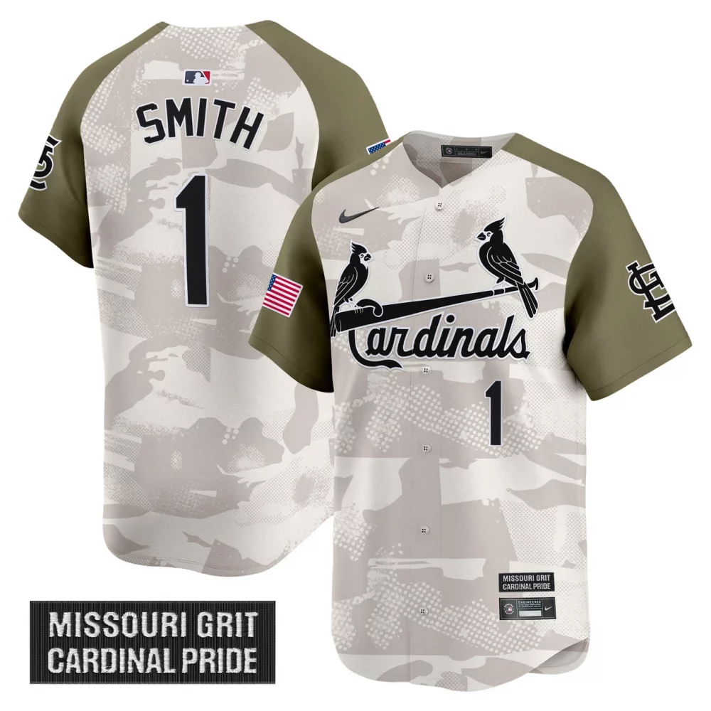 Men’s St. Louis Cardinals 2025 Armed Forces Day Vapor Premier Limited Jersey – All Stitched