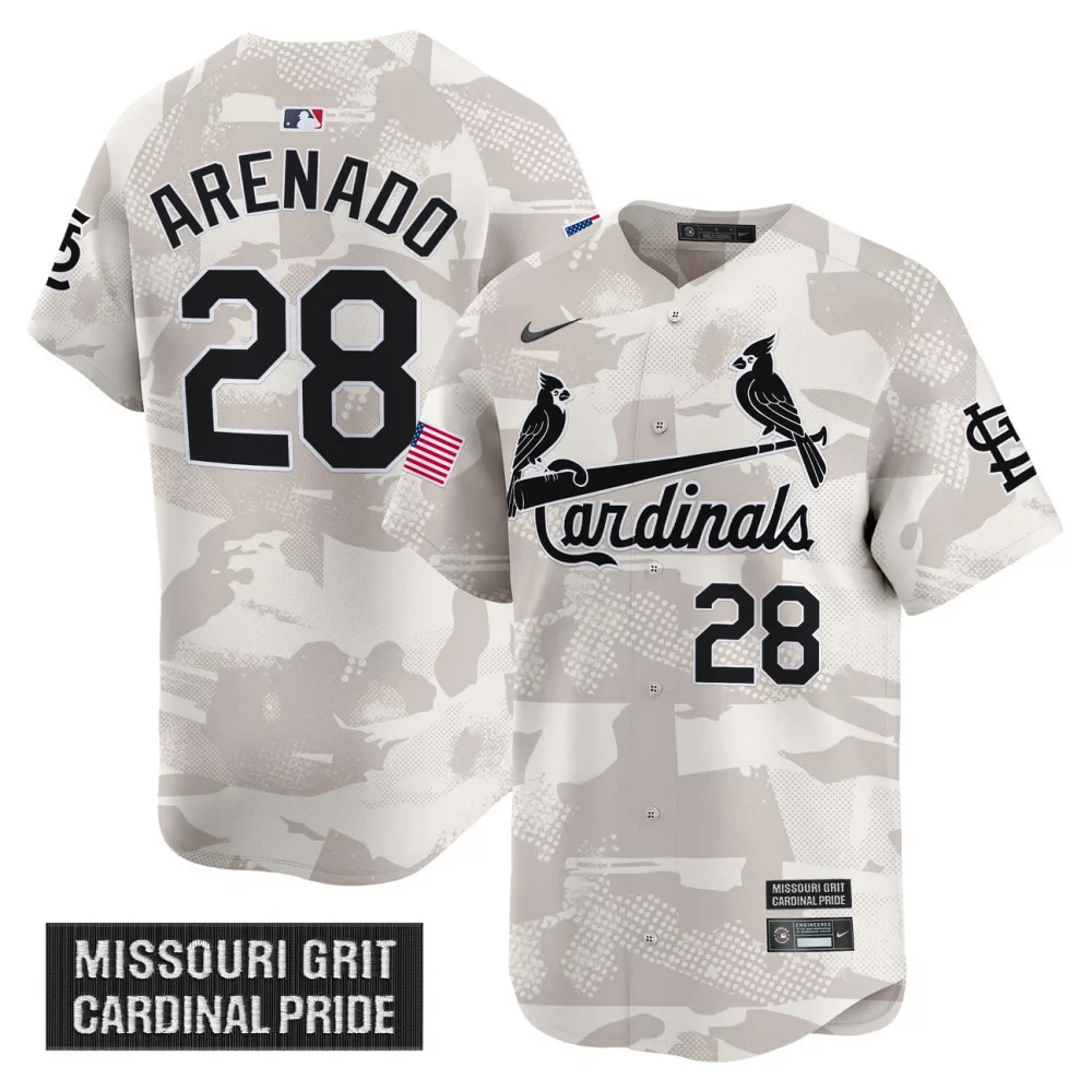 Men’s St. Louis Cardinals 2025 Armed Forces Day Vapor Premier Limited Jersey – All Stitched