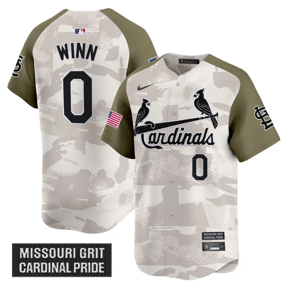 Men’s St. Louis Cardinals 2025 Armed Forces Day Vapor Premier Limited Jersey – All Stitched
