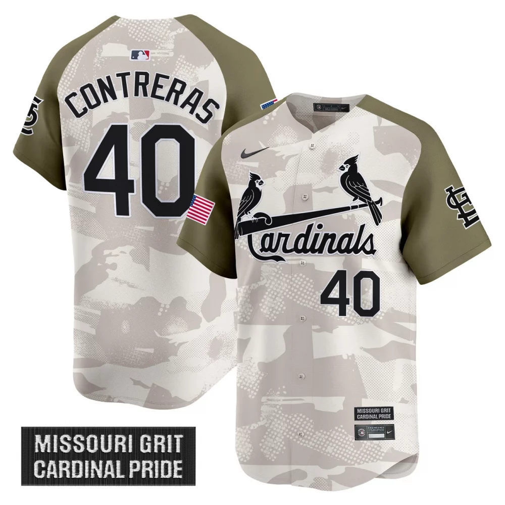 Men’s St. Louis Cardinals 2025 Armed Forces Day Vapor Premier Limited Jersey – All Stitched