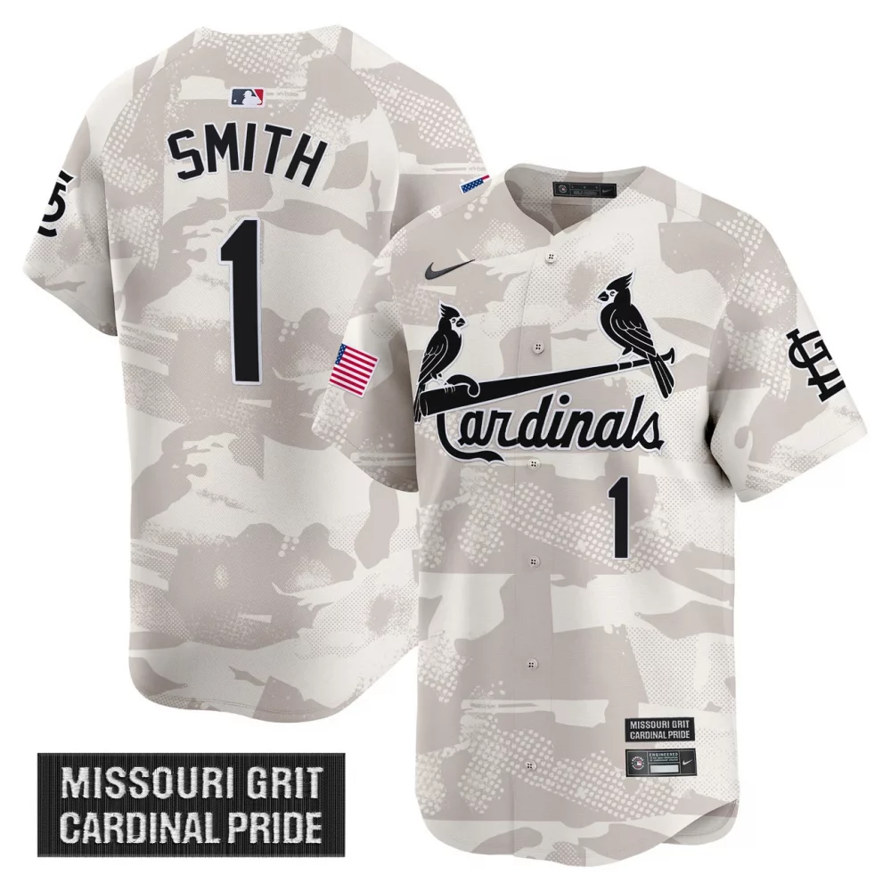 Men’s St. Louis Cardinals 2025 Armed Forces Day Vapor Premier Limited Jersey – All Stitched