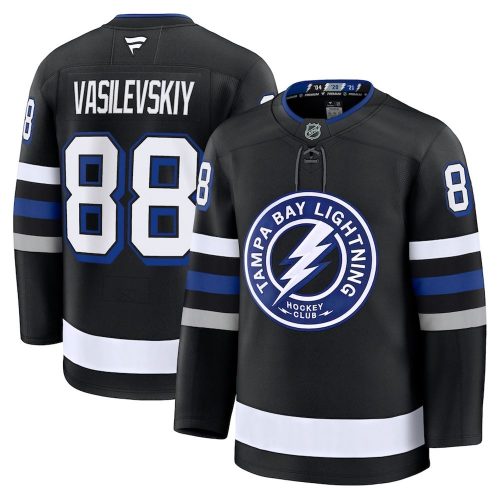 Andrei Vasilevskiy Tampa Bay Lightning Alternate Premium Hockey Jersey – Black