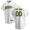 Athletics Nike Home Replica Custom Jersey – White