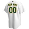 Athletics Nike Home Replica Custom Jersey – White