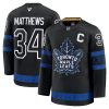 Auston Matthews Toronto Maple Leafs Captain Patch Alternate Premium Hockey Jersey – Black