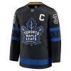 Auston Matthews Toronto Maple Leafs Captain Patch Alternate Premium Hockey Jersey – Black