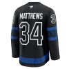 Auston Matthews Toronto Maple Leafs Captain Patch Alternate Premium Hockey Jersey – Black