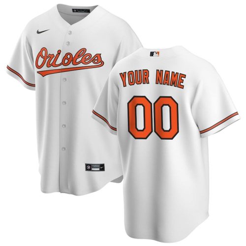 Baltimore Orioles Nike Home Replica Custom Jersey – White