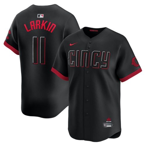 Barry Larkin Cincinnati Reds MLB 2023 City Connect Baseball Jersey