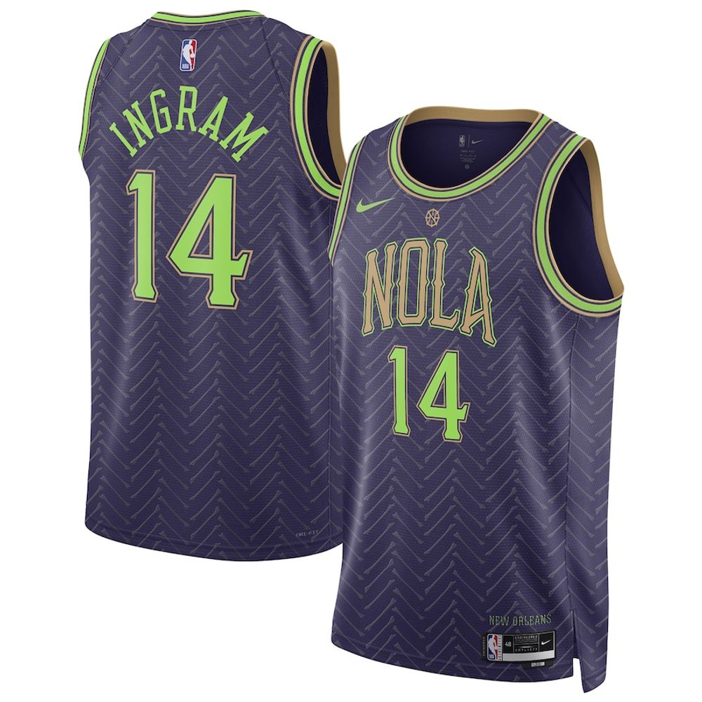 Brandon Ingram New Orleans Pelicans Nike 2025 City Edition Basketball Jersey
